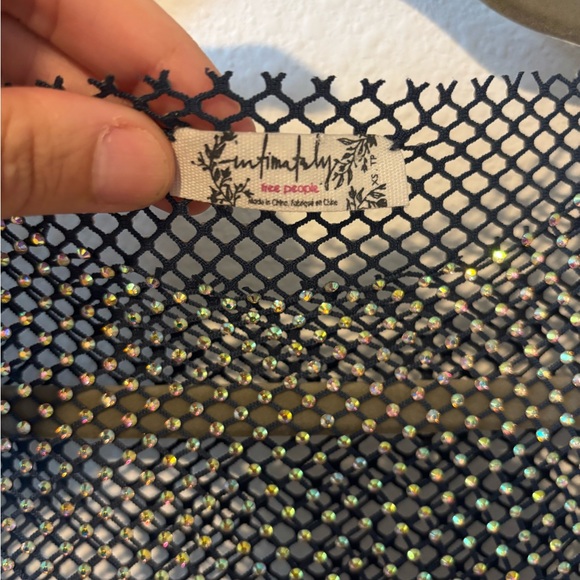 Free People Rhinestone Mesh Top - Picture 5 of 6